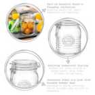 Bormioli Rocco Officina 1825 Glass Storage Jar With Airtight Clip Lid - 750Ml