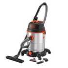 Black & Decker BXVC30XTDE Wet and Dry Vacuum Cleaner - Stainless Steel