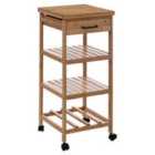 Small Bamboo Kitchen Trolley