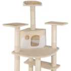 Tectake Cat Tree Scratching Post Nelly - Cream