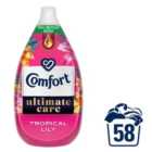 Comfort Ultimate Care Fabric Conditioner Tropical Lily 58 Washes 850ml