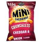 Jacob's Mini Cheddars Crunchlets Cheddar and Caramelised Onion 115g