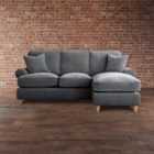 Lowa Right Hand Corner Chaise Sofa Manhattan Charcoal