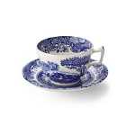 Spode Blue Italian Tea Cup & Saucer 0.2L Set Of 4