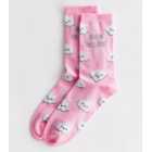 Pink Head in the Clouds Socks