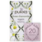 Pukka Three Chamomile Organic Herbal Tea Bags 30g