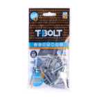TBolt Heavy Duty Metal PLASTERBOARD FixingTrade Bag of 8 Holds up to 65kg per Fixing