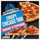 Chicago Town Crispy Chicago Thin Sausage N Pepperoni 431g