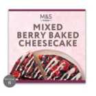 M&S Mixed Berry Baked Cheesecake Frozen 626g