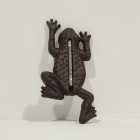 Homescapes Cast Iron Thermometer Frog