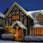 480 LED Christmas Cluster Lights Warm White Multi Action 6.2M lit length