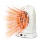 Igenix IG9021, Electric Fan Heater with 2 Heat Settings, Portable, White