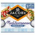 Jacob's Mediterranean Pinch of Salt Crackers 5 x 38g