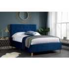Birlea King Loxley Fabric Bed Blue