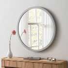 Yearn Classic Light Grey Round Wall Mirror