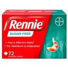 Rennie Sugar Free Tablets 72 per pack