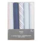 M&S Collection Pure Cotton Handkerchiefs, One Size 5 per pack