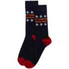M&S Christmas Ho Ho Home Socks, 1 Size