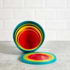 Morrisons 5 Nestable Plastic Bowls With Lids