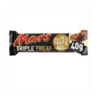 Mars Triple Treat Fruit & Nut Milk Chocolate Snack Bar with Fudge Pieces 40g