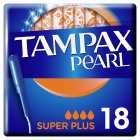 Tampax Pearl Super Plus Tampons With Applicator, 18s