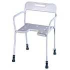 Aidapt Darenth Height Adjustable Shower Chair - White