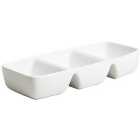 M&S Collection Maxim Porcelain Three Part Serving Bowl 'One Size White