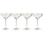M&S The Sommelier's Edit Set of 4 Champagne Saucers 'One Size Clear 4 per pack