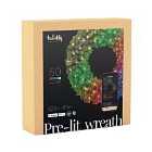 Twinkly Pre-lit 60cm Wreath With 50 Multicoloured Smart LEDs