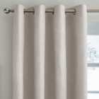 Ensley Chenille Thermal Sandstone Eyelet Curtains