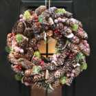 Berries Xmas Winter Christmas Festive Wreath, Christmas Wreath for Front Door, Home Decoration 36cm