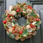 Citrus Spice Xmas Winter Christmas Festive Wreath, Christmas Wreath for Front Door, Home Decoration 38cm
