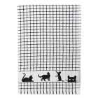 Poli-dri Jacquard Black Cat Tea Towel