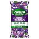Zoflora Midnight Blooms Antibacterial Multi-surface Wipes 70 per pack