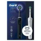 Oral-B Vitality PRO Black & white Electric Toothbrush Duo Pack 2 per pack