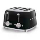 Smeg TSF03BLUK 50s Retro Style 4 Slot Toaster - Black