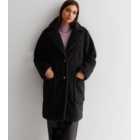 Gini London Black Teddy Long Coat