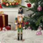 Livingandhome Christmas Decoration Tabletop Nutcracker Soldier Figurine Xmas Ornament