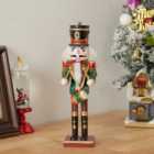 Livingandhome Nutcracker Soldier Tabletop Figurine Christmas Decoration Xmas Ornament