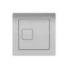 Square Concealed Toilet Cistern Button Dual Flush Chrome Cable Operated