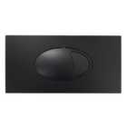 Matt Black Dual Flush Toilet Concealed Cistern Plate Push Button Cable Operated