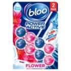 Bloo Power Active Flowers Twin Toilet Rim Block 2 x 50g