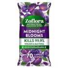 Zoflora Antibacterial Large Cleaning Wipes Midnight Blooms 70pk