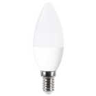 Wickes Non-Dimmable LED E14 Candle 4.9W Warm White Light Bulb - Pack of 4