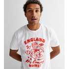 White Coming Home England Football Logo T-Shirt