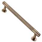 Carlisle Brass FTD700CAB Knurled Cabinet Pull Handle - 160mm - Antique Brass