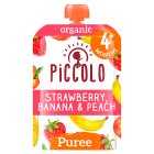 Piccolo Strawberry, Banana & Peach, 100g