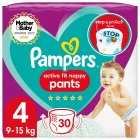 Pampers Active Fit Pants Size 4, 30s