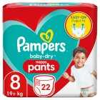 Pampers Baby-Dry Pants Size 8 19+ kg, 22s