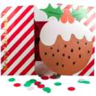 M&S Christmas Pudding Confetti Card